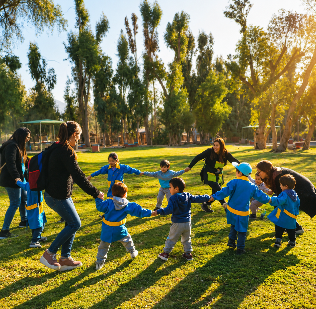 Niños jugando y aprendiendo en el Jardín Infantil Mi Atacama, Copiapó