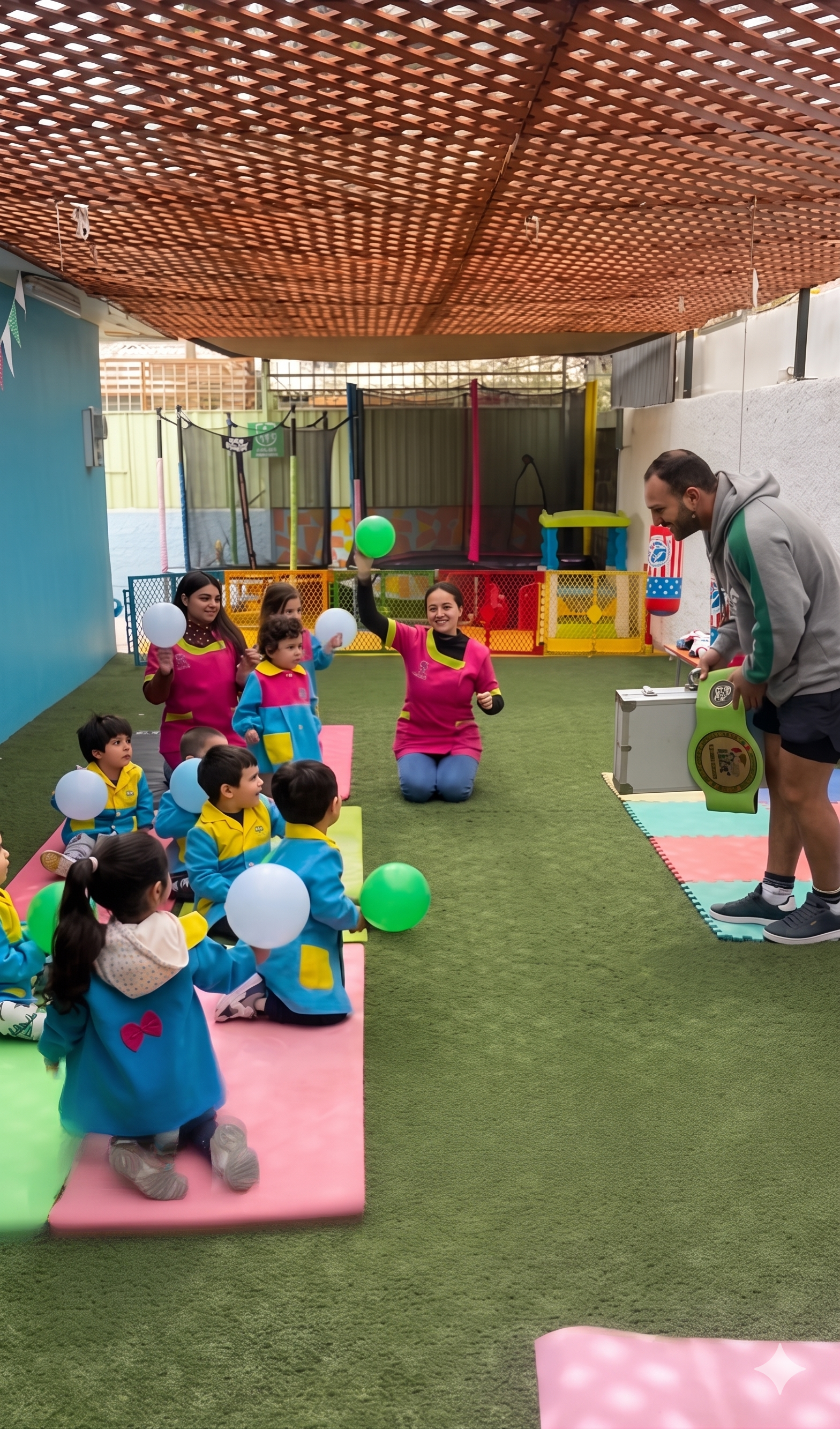 Niños en actividades del Jardín Infantil Mi Atacama